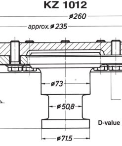 Alternative view of KZ 1012 JOST KING PIN WITH PLAET 2